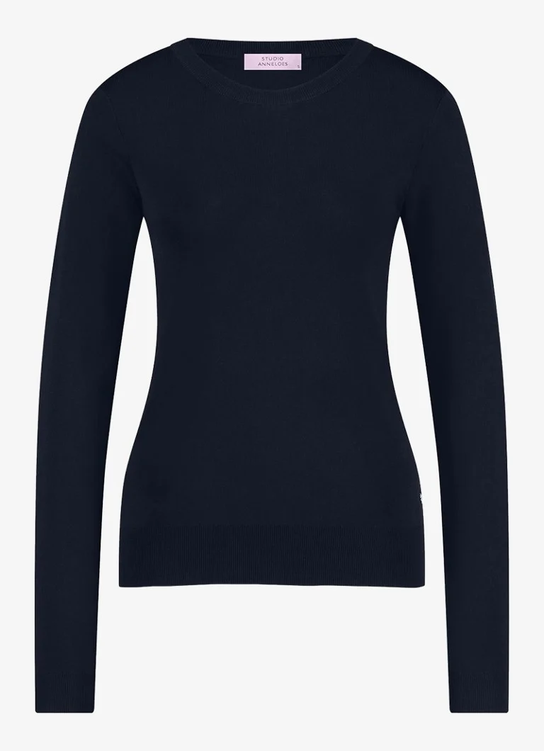 Maglione girocollo a maglia fine Studio Anneloes Lana