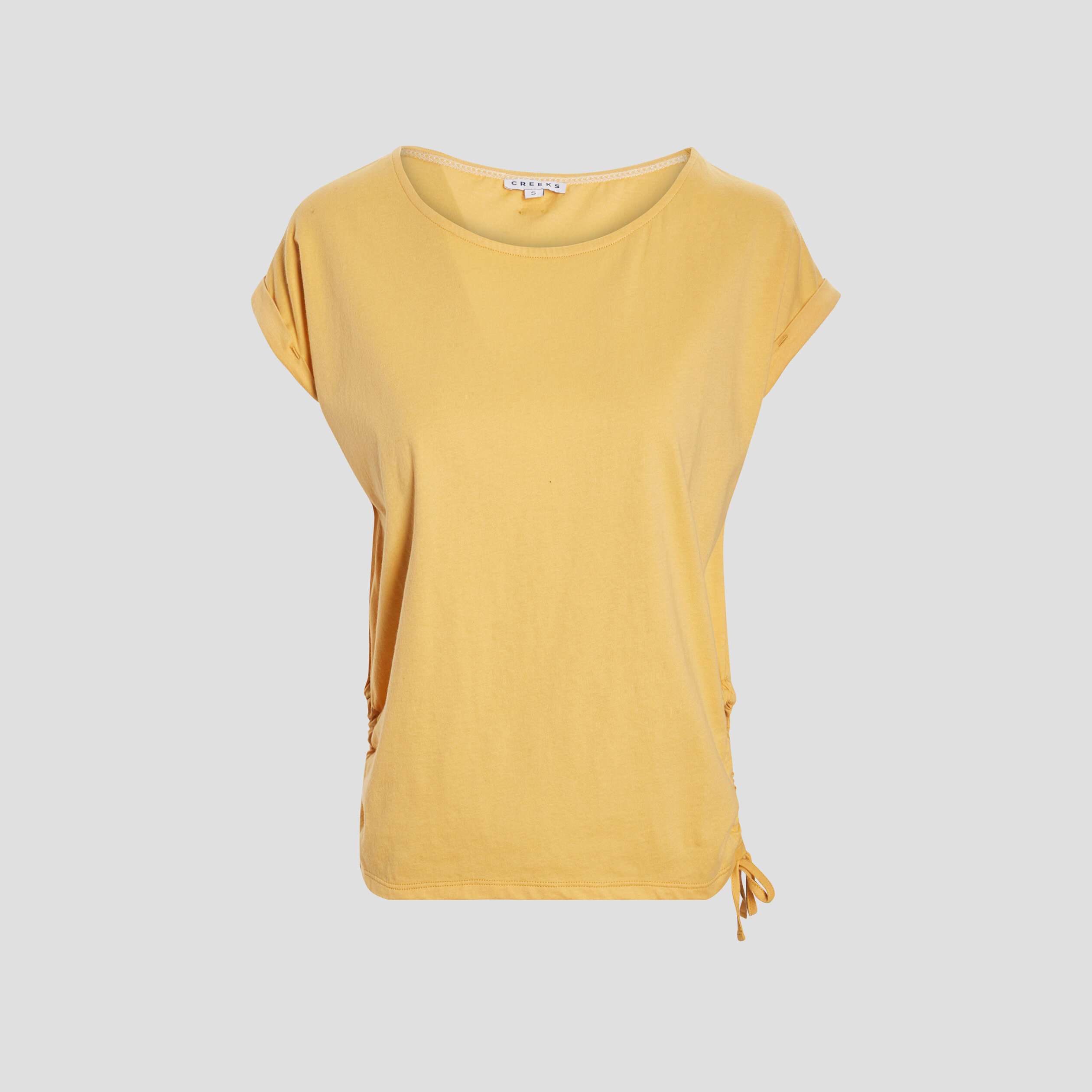 T-shirt manches courtes Creeks jaune femme | La Halle