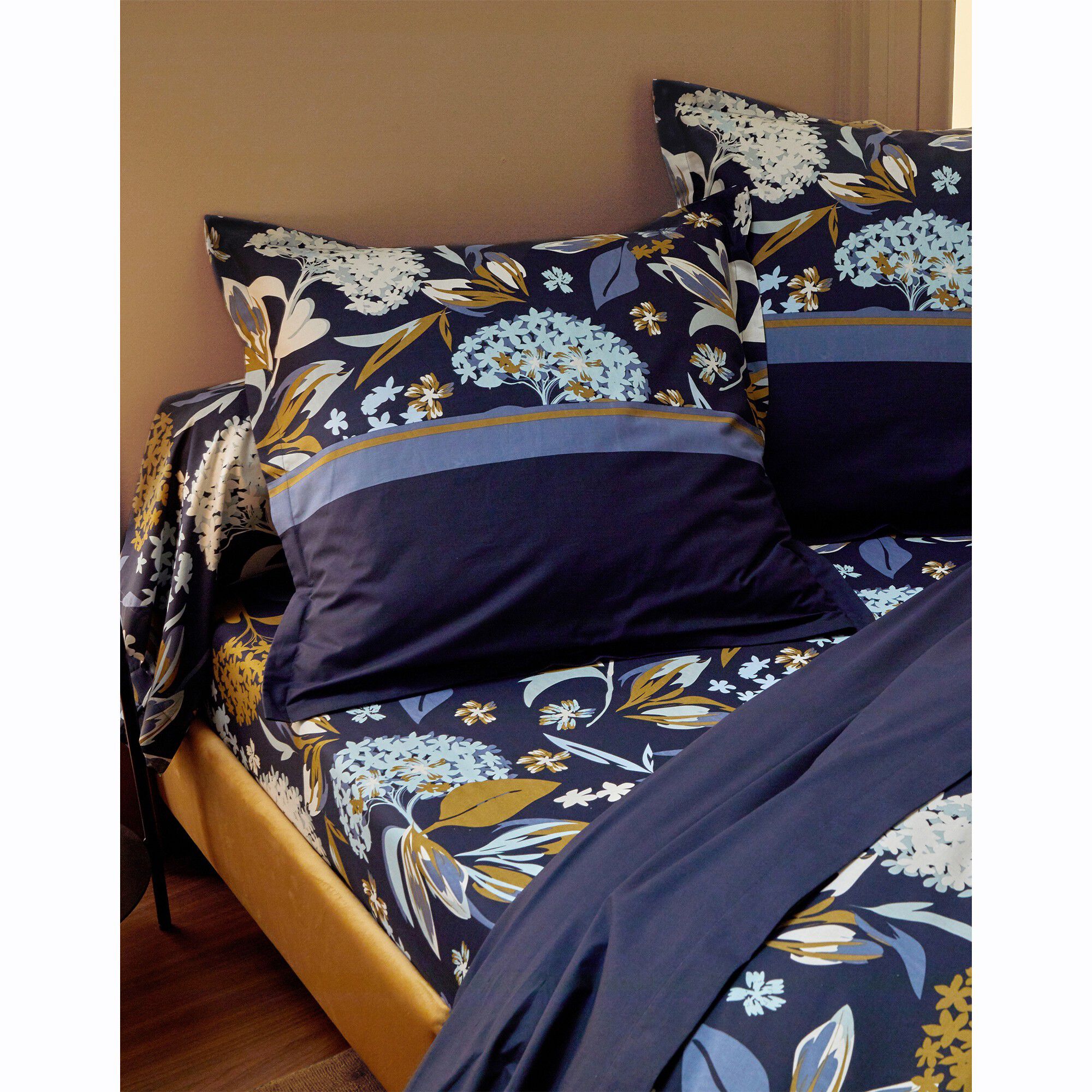 Linge de lit Hortense en coton imprimé fleuri