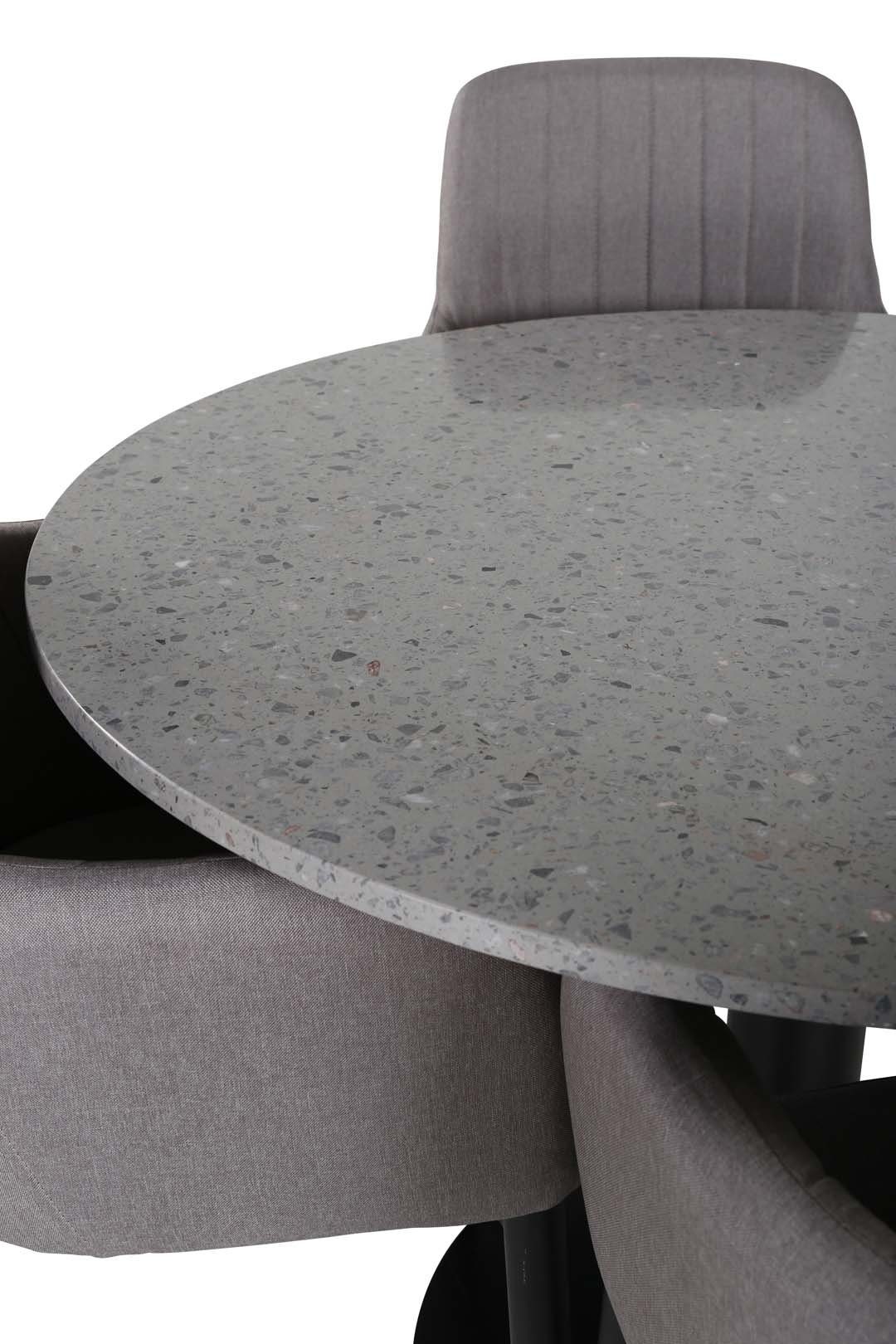 ebuy24 Essgruppe Razzia Essgruppe Tisch grau und 4 Comfort Stühle g