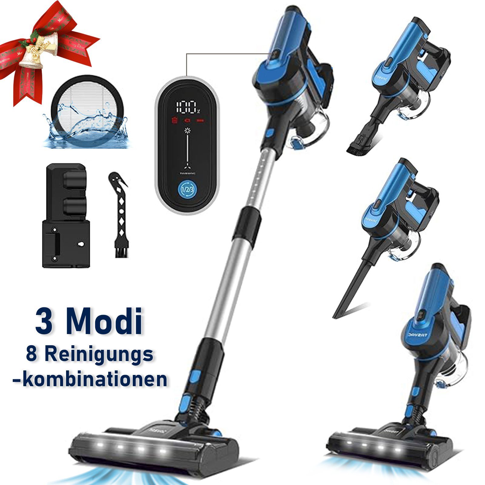 Grenintol Akku-Handstaubsauger Akku Staubsauger,Akku Handstaubsauger,Akkusauger 8 in 1