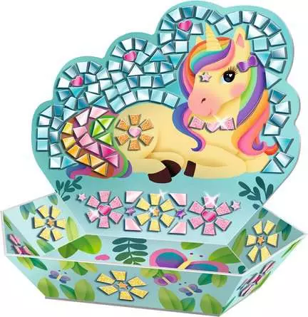 Mosaik Einhorn - Bastelset für Kinder ab 7 Jahren