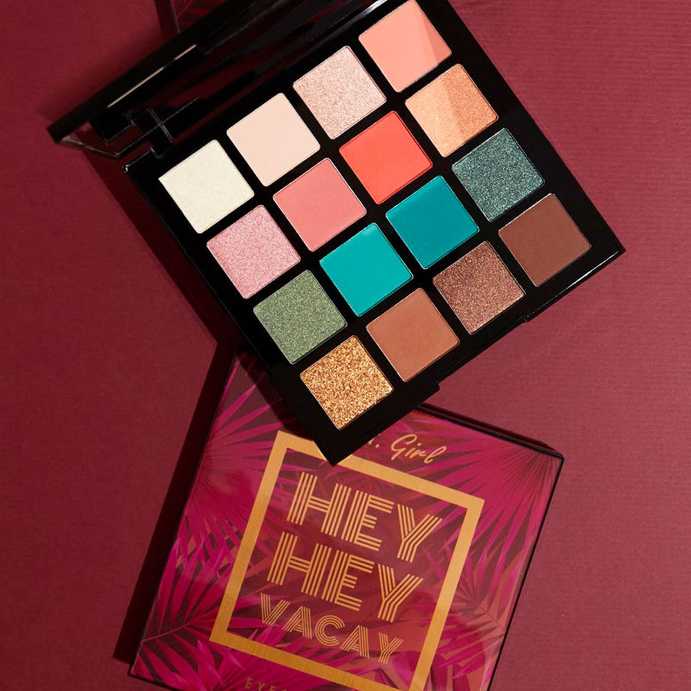 l.a girl cosmetics Hey Hey Vacay Eyeshadow Palette Palette de 16 ombres à paupières pigmentées