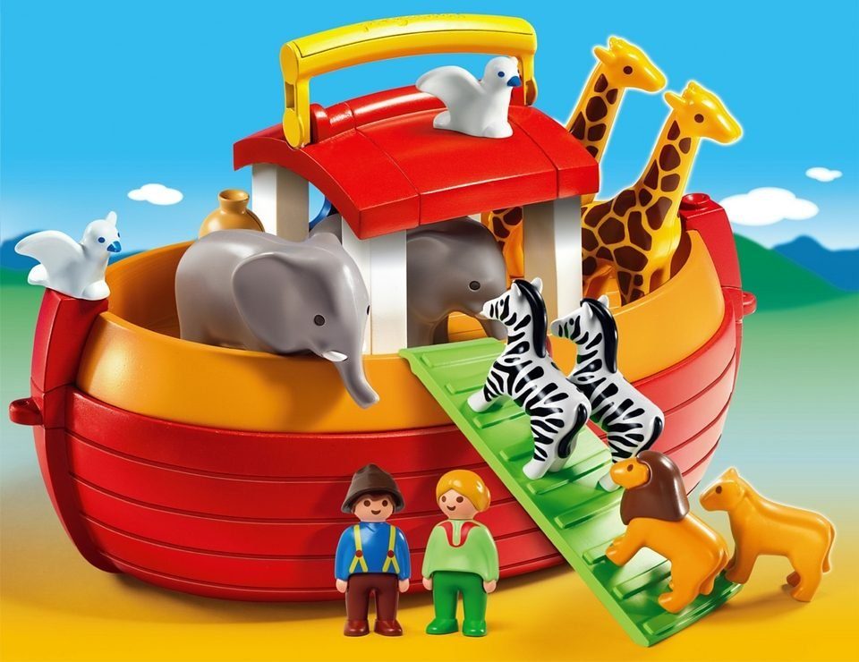 Playmobil® Konstruktions-Spielset Meine Mitnehm-Arche Noah (6765), Playmobil 1-2-3, Made in Europe