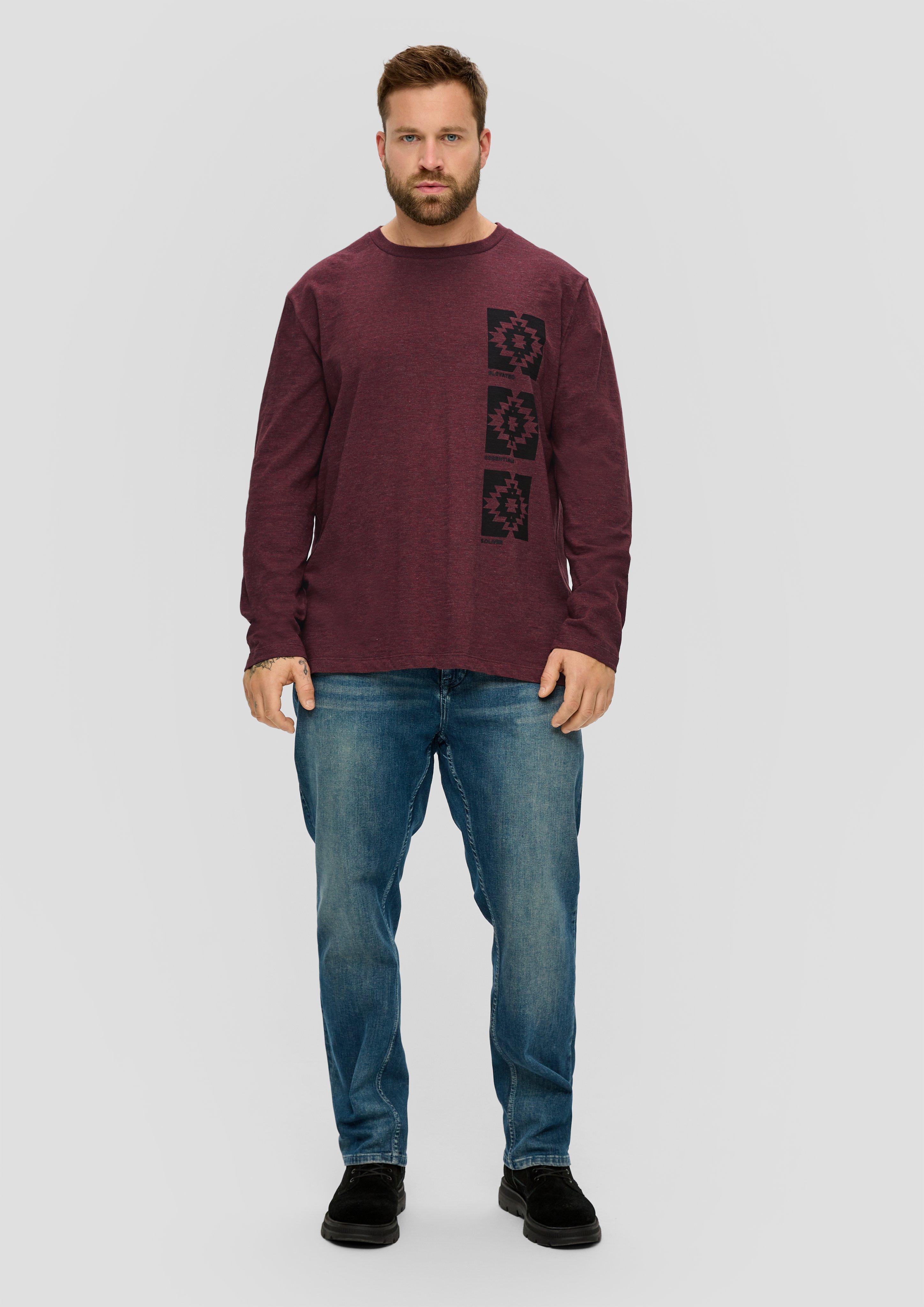 Longsleeve mit gummiertem Grafik-Print  2143253-39D1