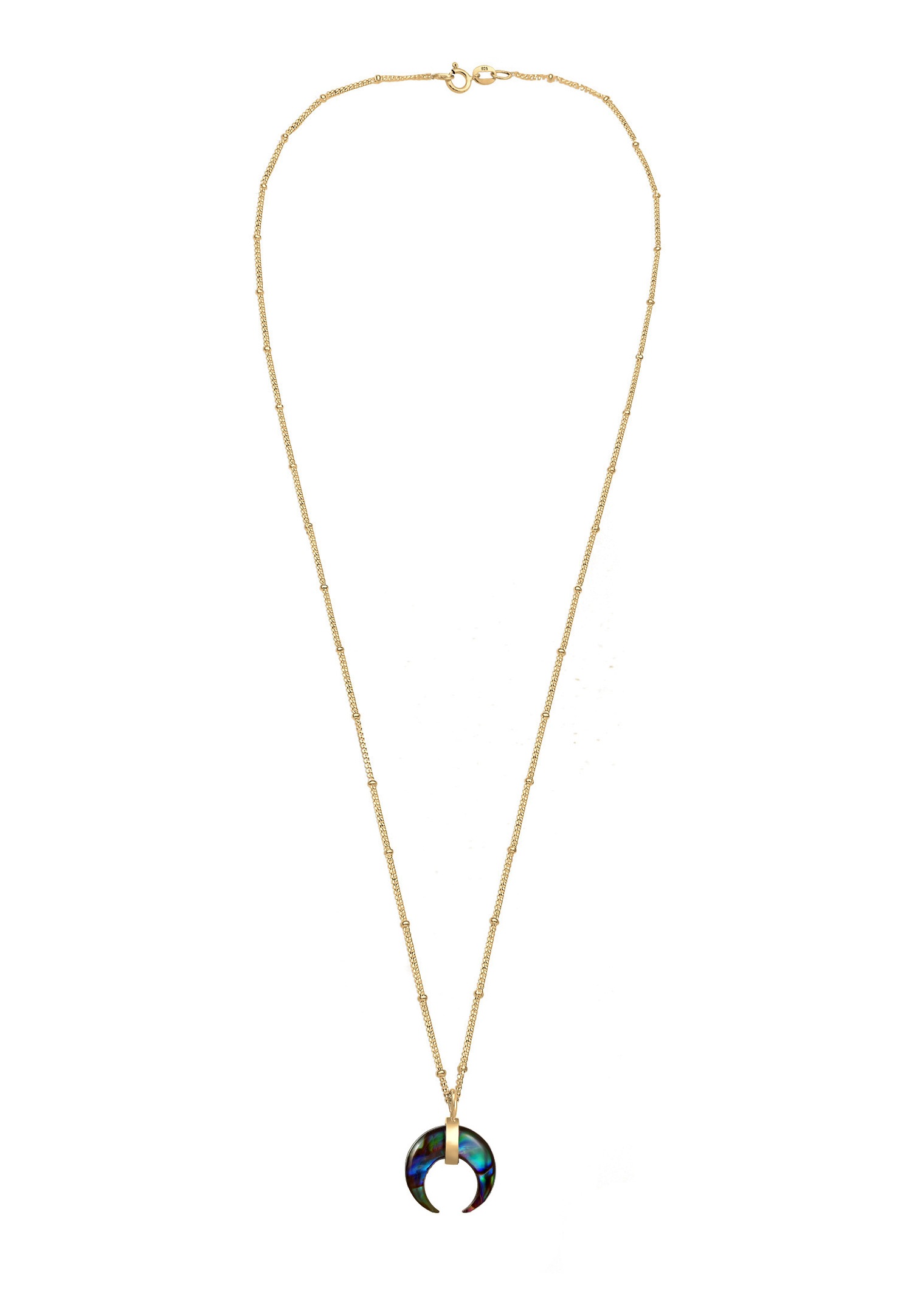Collana da donna Elli - Argento placcato oro (925/1000) con abalone
