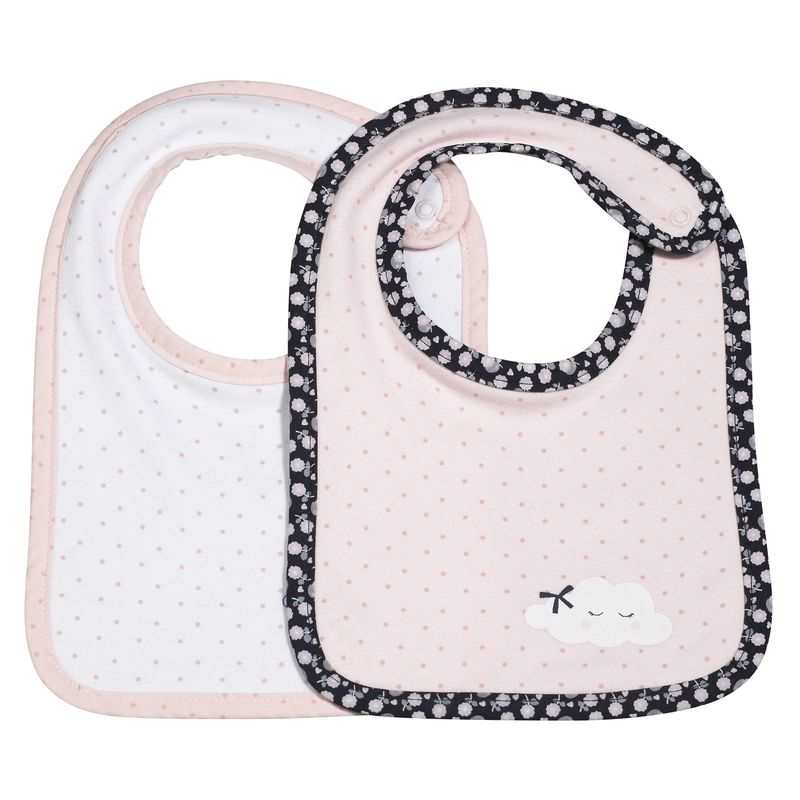 Lot de 2 bavoirs Miss fleur de lune