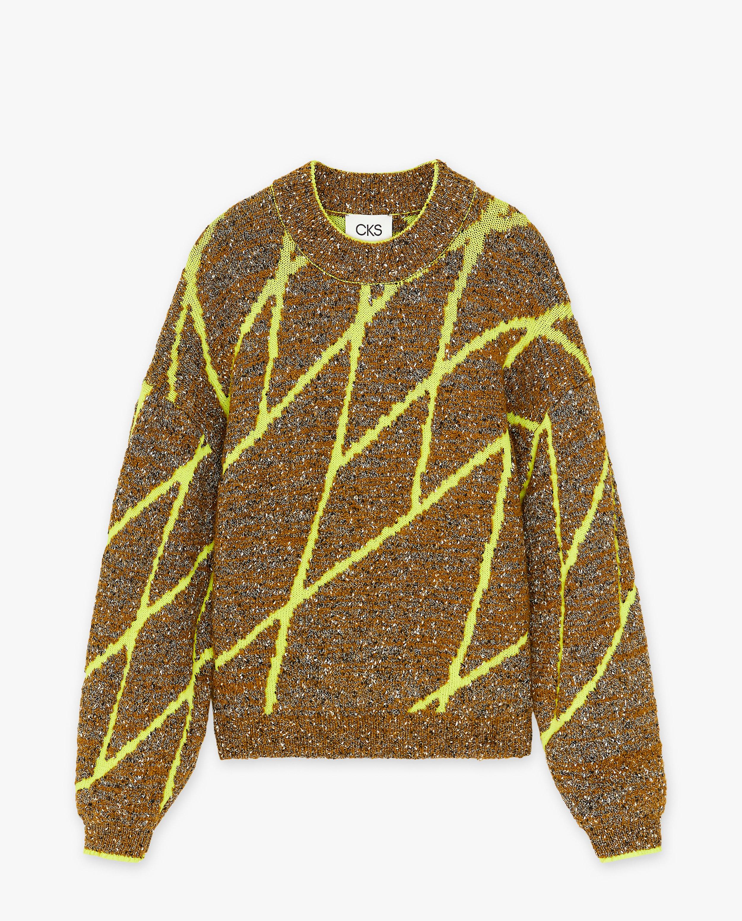 Pulover texturat CKS pentru femei, maro
