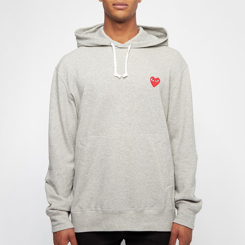 Comme des Garcons Play Hooded Sweatshirt grey