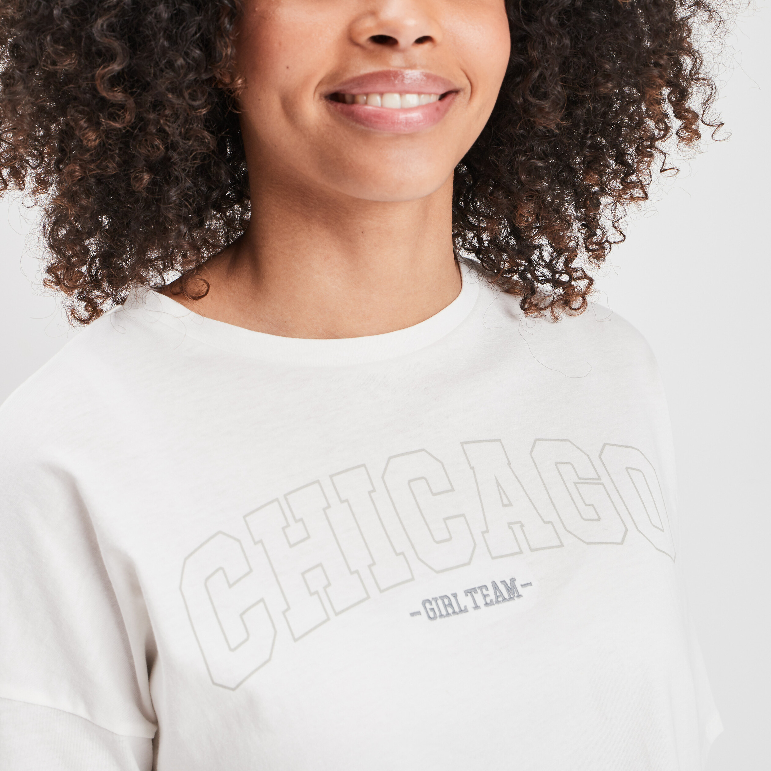 T-shirt manches courtes Creeks blanc femme | La Halle