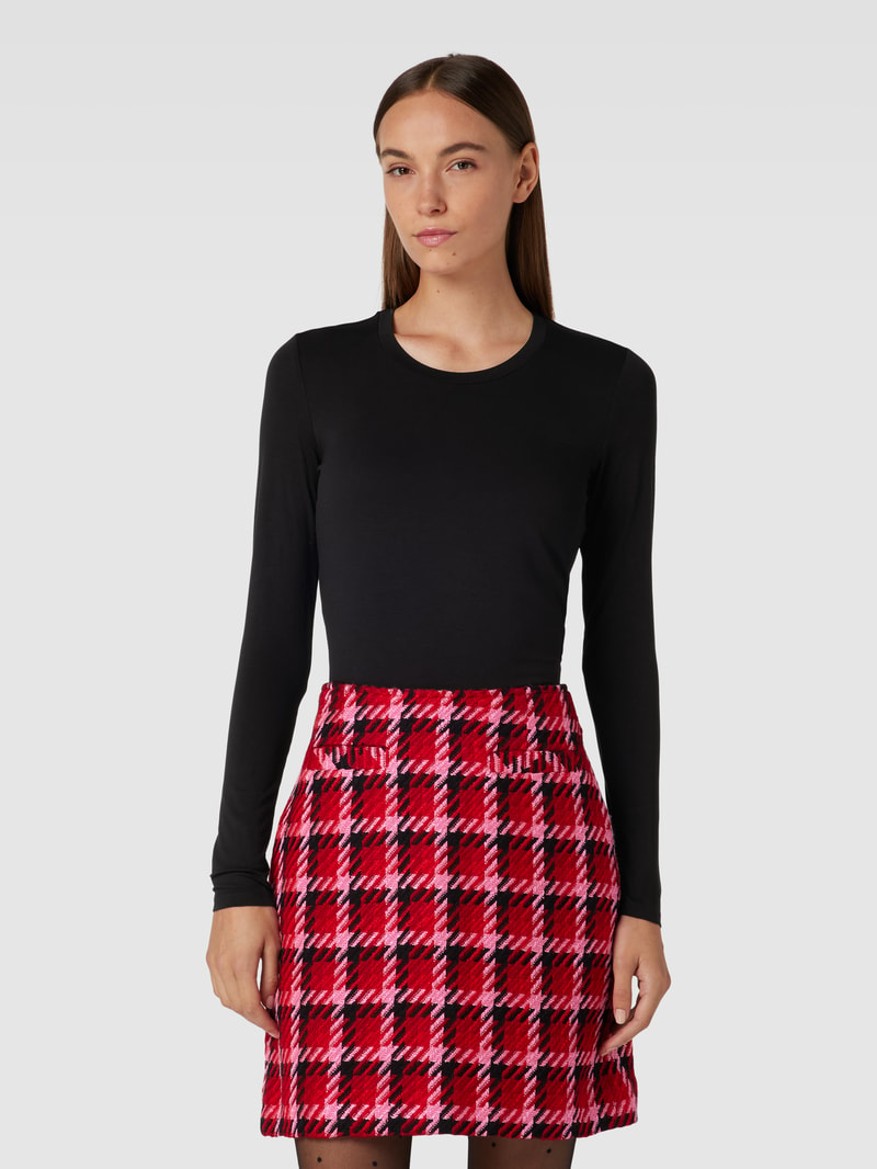 Longsleeve mit Rundhalsausschnitt Modell 'MULTIE' in schwarz