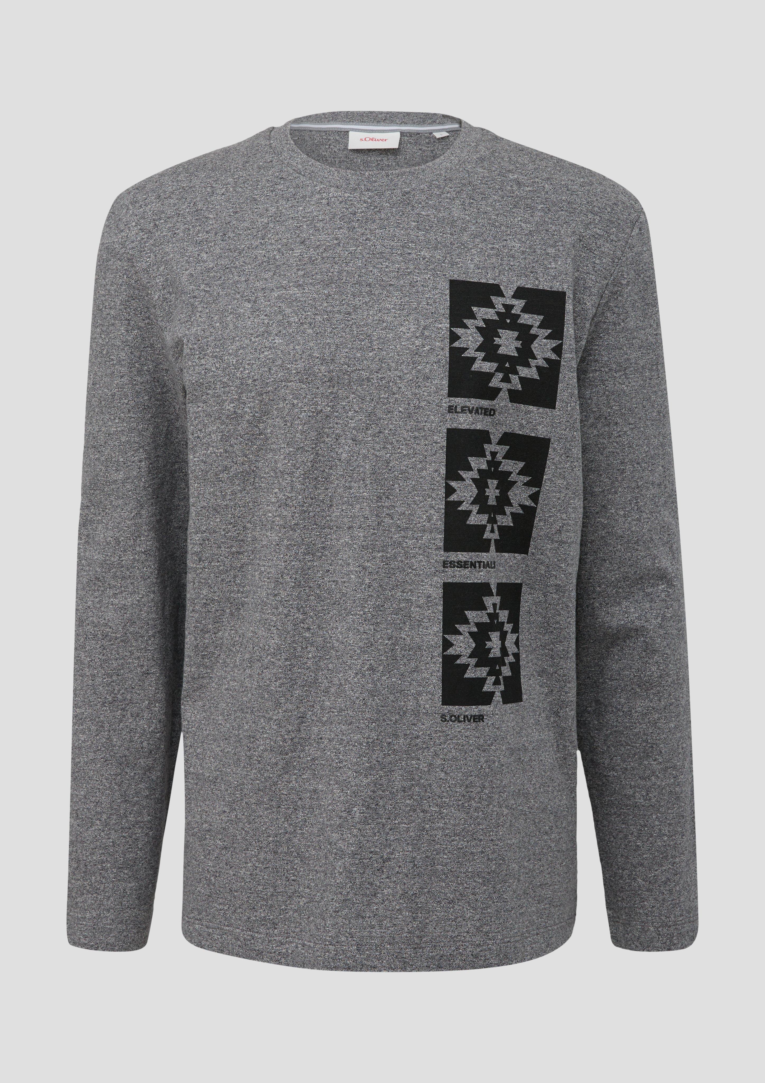 Langarmshirt mit Frontprint  2138673-98D1