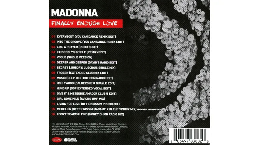 Finally Enough Love Digipak