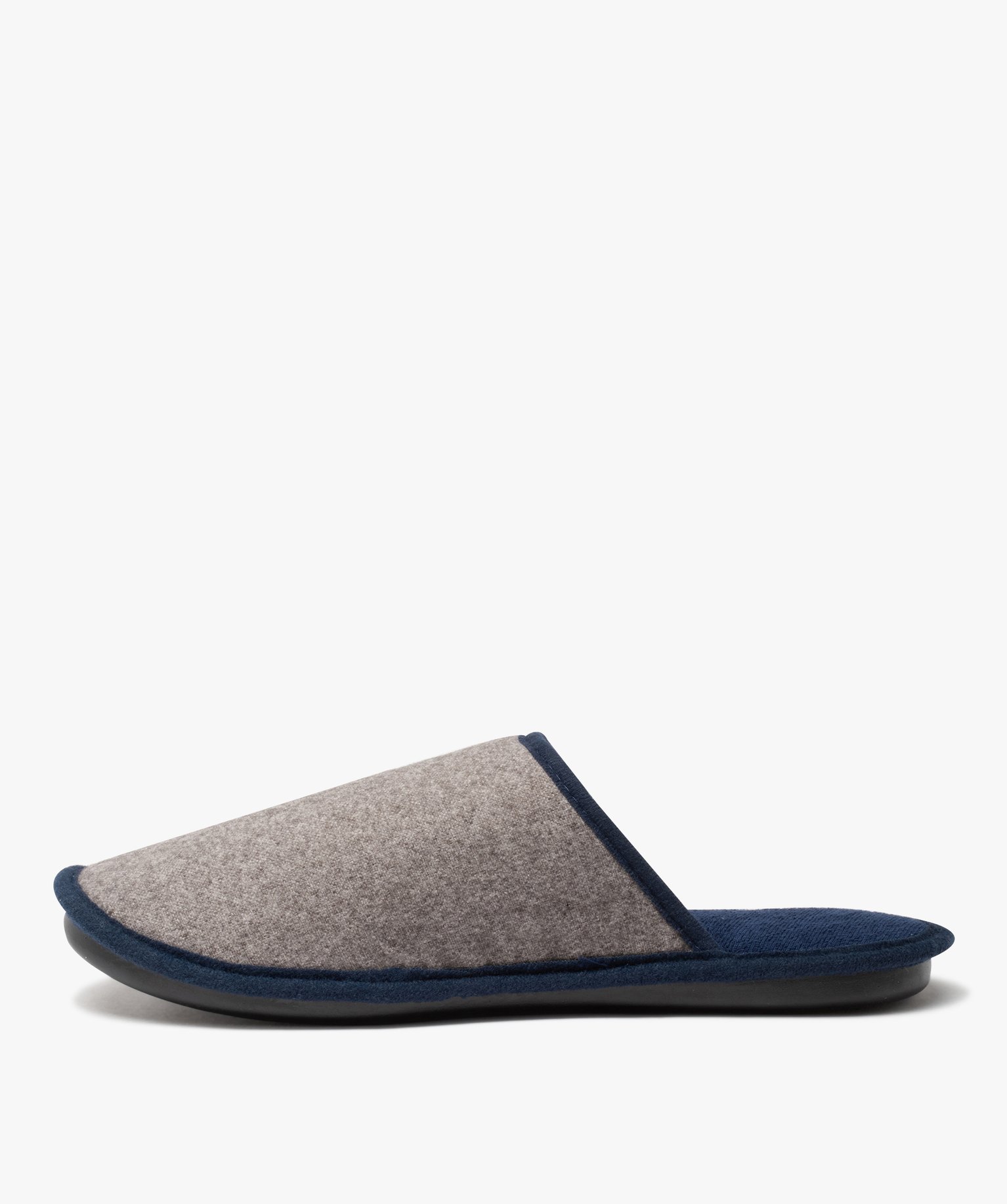 Chaussons homme mules fabriquées en France - Goxo gris | GEMO