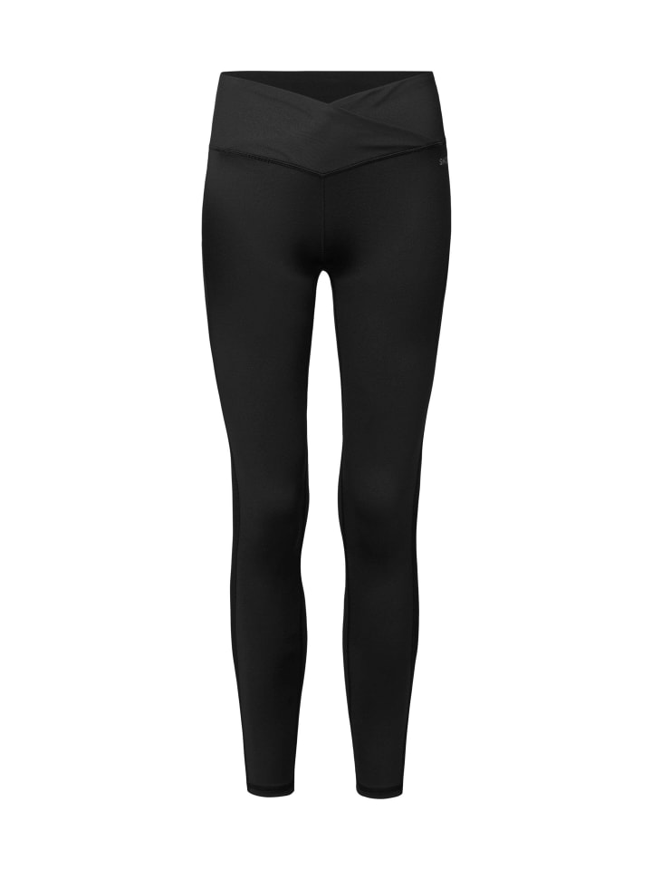SNOCKS High Waist Leggings Damen V Cross 1 Stück in Schwarz günstig kaufen