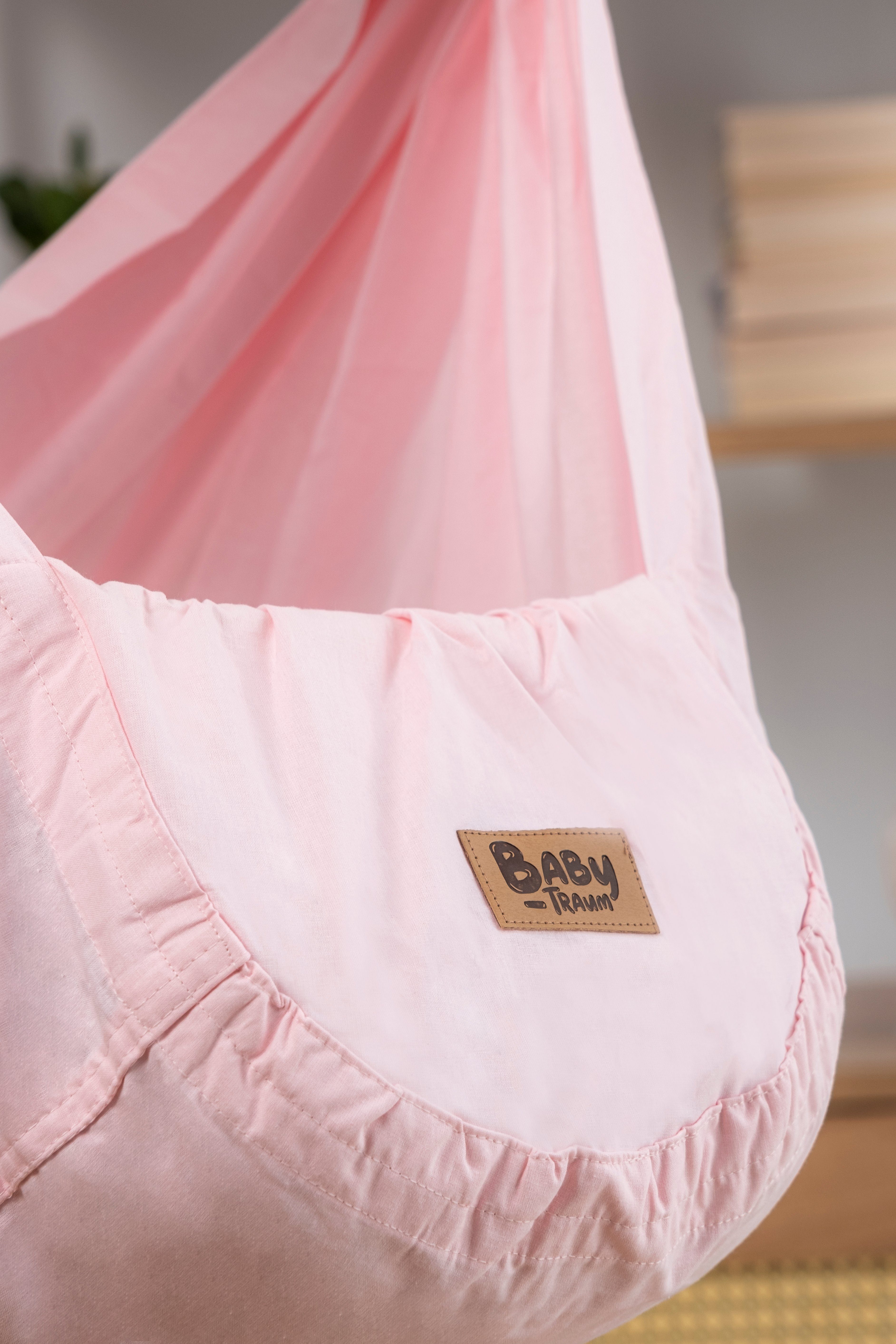 Teppich-Traum Federwippe Einschlafhilfe Baby-Traum FEDERWIEGE für optimalen Schlafkomfort in rosa