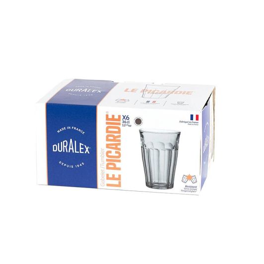Set de 6 pahare DURALEX Picardie – gri – 36 cl