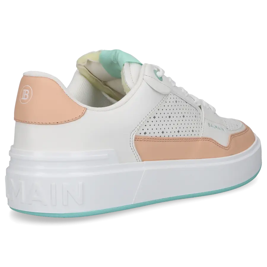 Balmain - Sneaker low B-COURT Kalbsleder - weiß