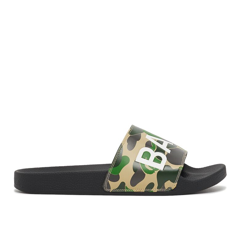 A Bathing Ape ABC Camo Slide Sandals M1 green