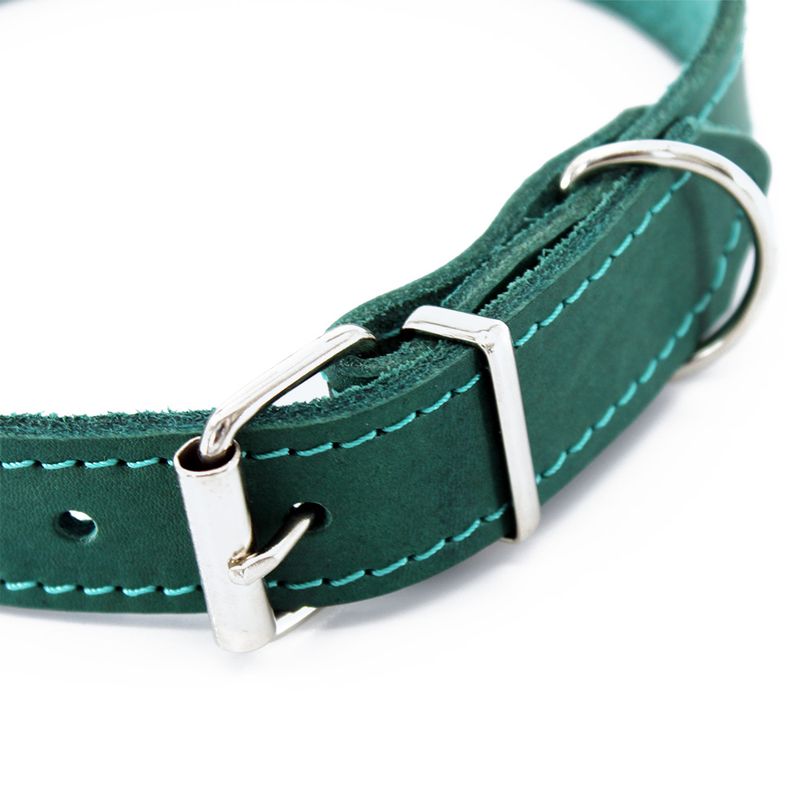 Heim Halsband mit Ziernaht, petrol zu TOP-Preisen