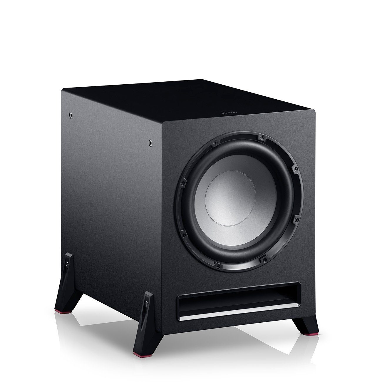 Teufel T 10 Subwoofer Subwoofer (Cinch-Eingang, Als Frontfire- oder Downfire-Subwoofer einsetzbar)