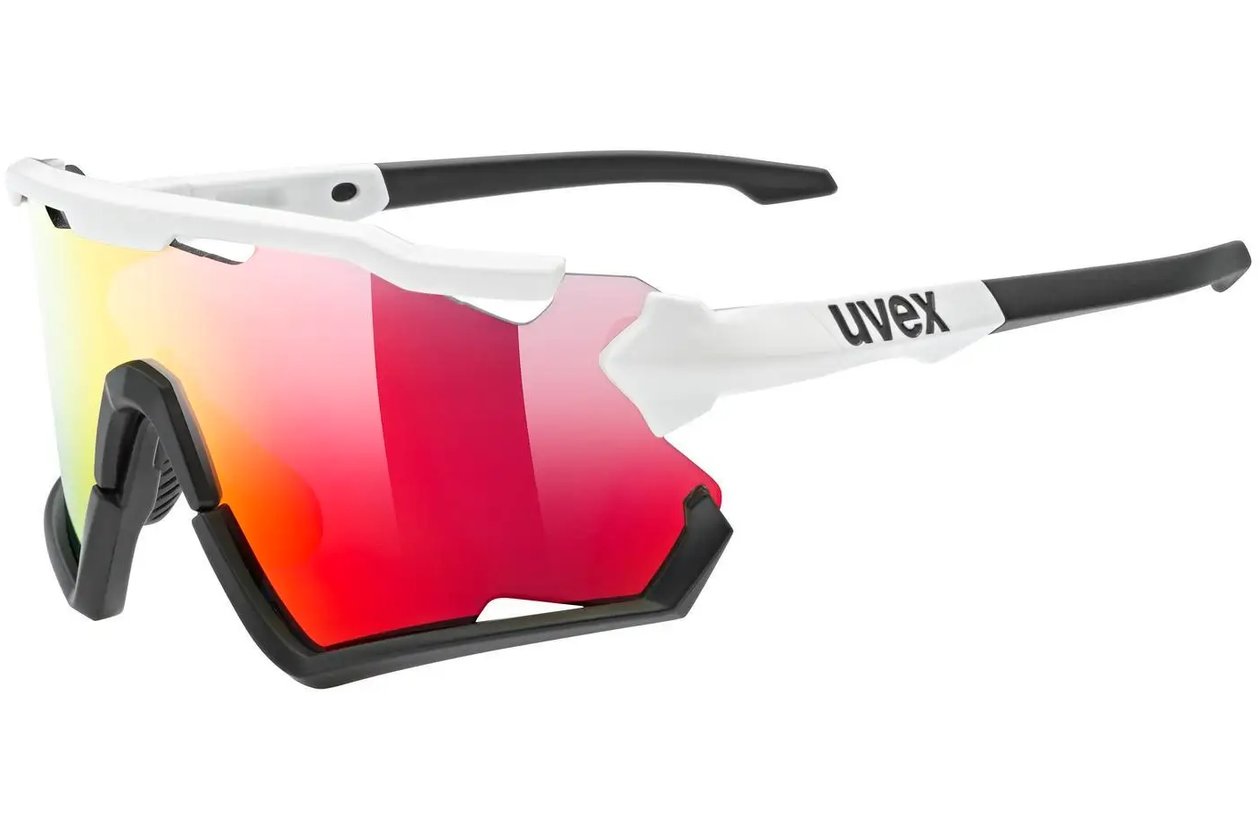 Uvex Sportstyle 228 White Black/ Mirror Red