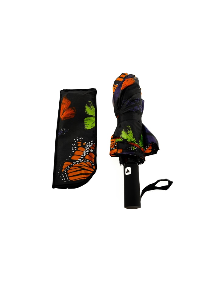 COFI 1453 Regenschirm Reise-Taschenschirm mit Teleskopfunktion in Schwarz günstig kaufen onesize