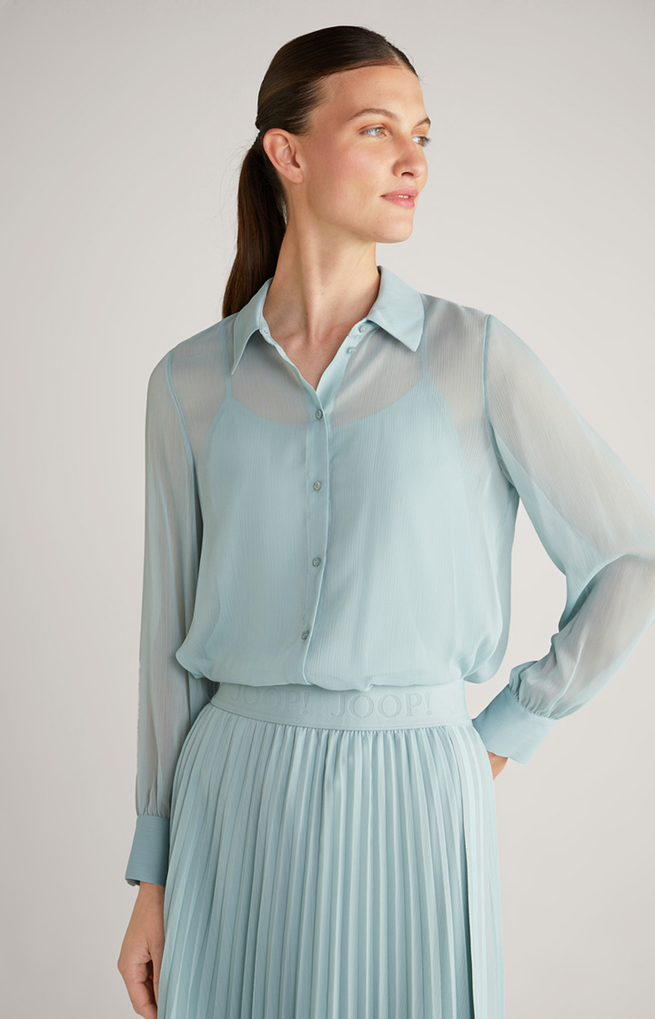 Chiffon-Bluse in Mint