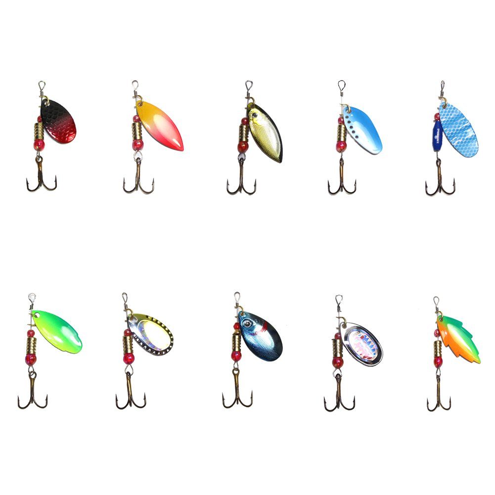 Croch Kunstköder Blinkerköder, Blinker Set AngelKöder für Hecht, Zander, Barsch, Forelle