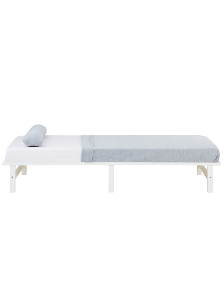 Homestyle4u Palettenbett 90x200 mit Lattenrost in Weiß günstig kaufen