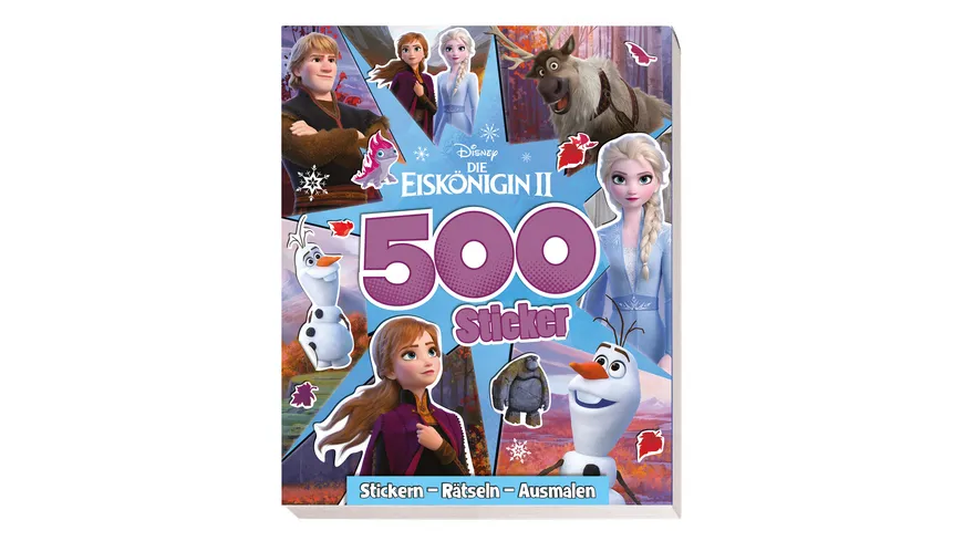 Die Eiskönigin 2: 500 Sticker - Stickern - Rätseln - Ausmalen
