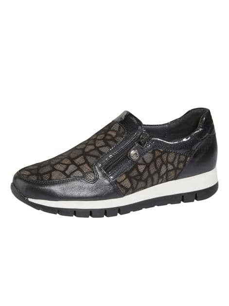 Slipper mit seitlichem Reißverschluss
