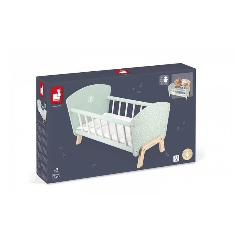 Lit Zen en bois pour poupon