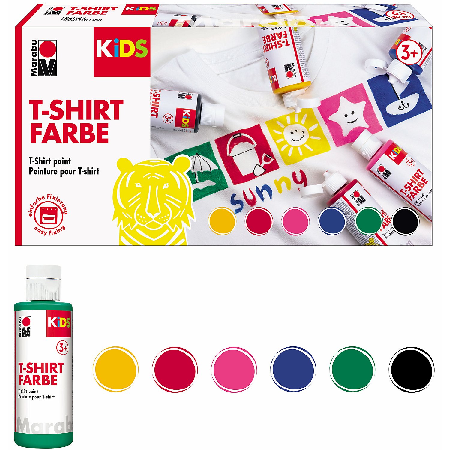 Marabu KiDS T-Shirt-Farben, 6x 80 ml