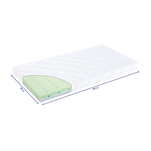 Gitterbettmatratze Air Flow Basic, 70 x 140 x 10 cm