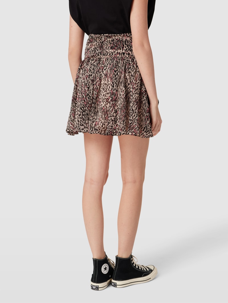 Minirock mit floralem Print Modell 'AMAN' in hellrosa