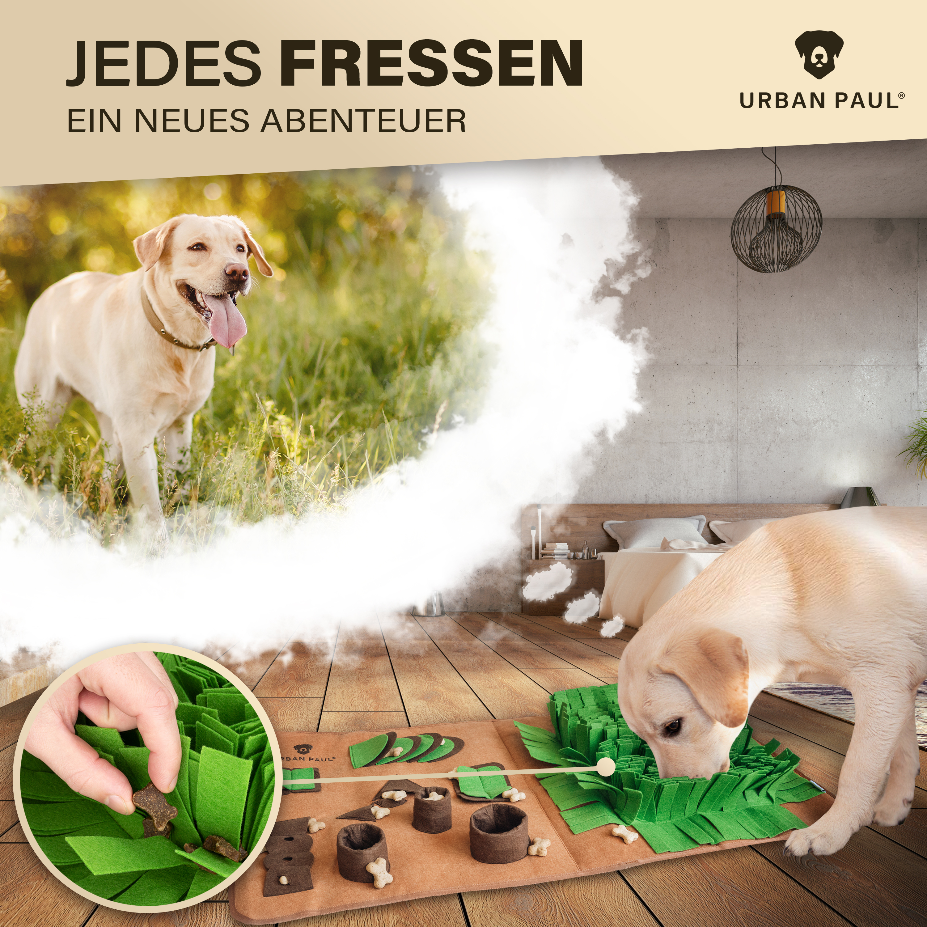 URBAN PAUL Intelligenzspielzeug URBAN PAUL Schnüffelteppich - extra groß