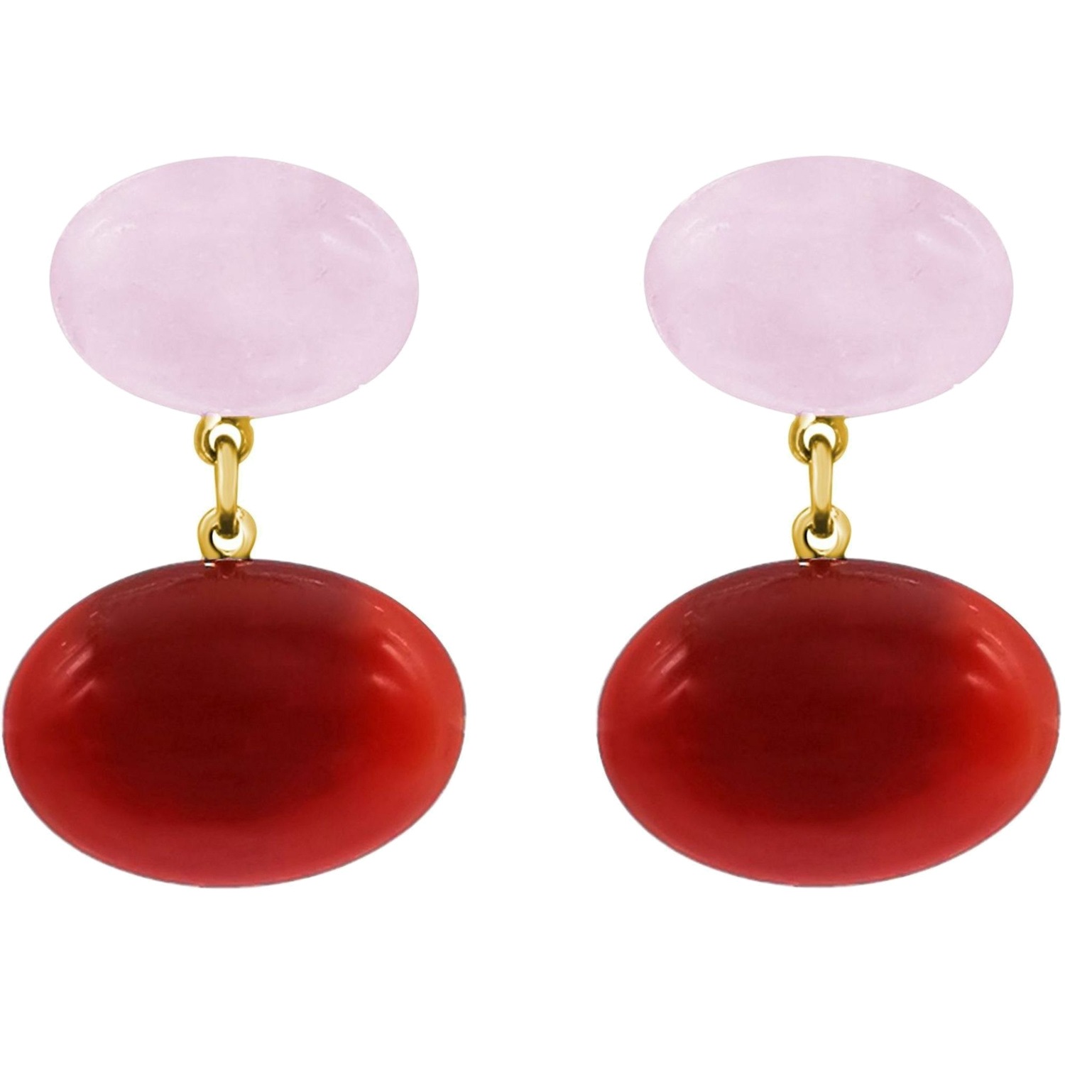 Ohrhänger 'ROSENQUARZ Chalcedon'