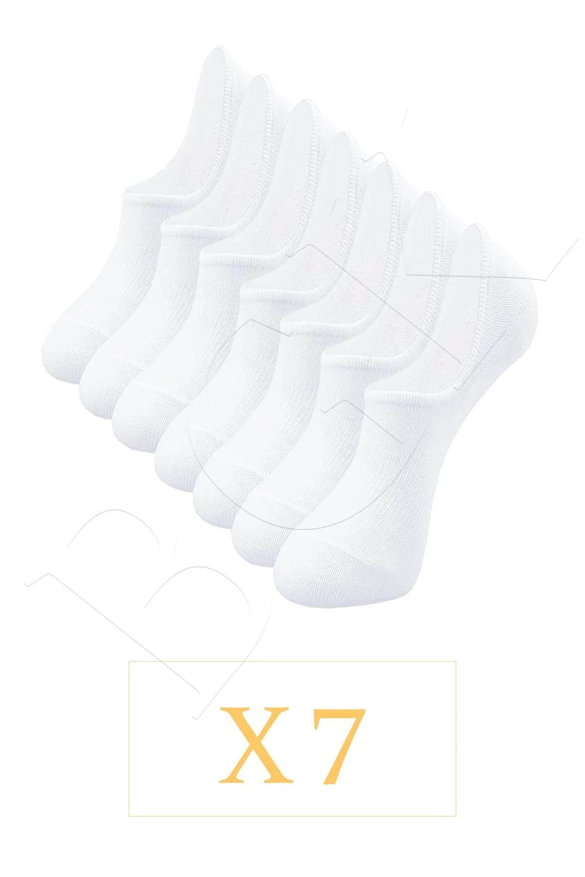 BGK  7-teilige unsichtbare Unisex-Sneakersocken