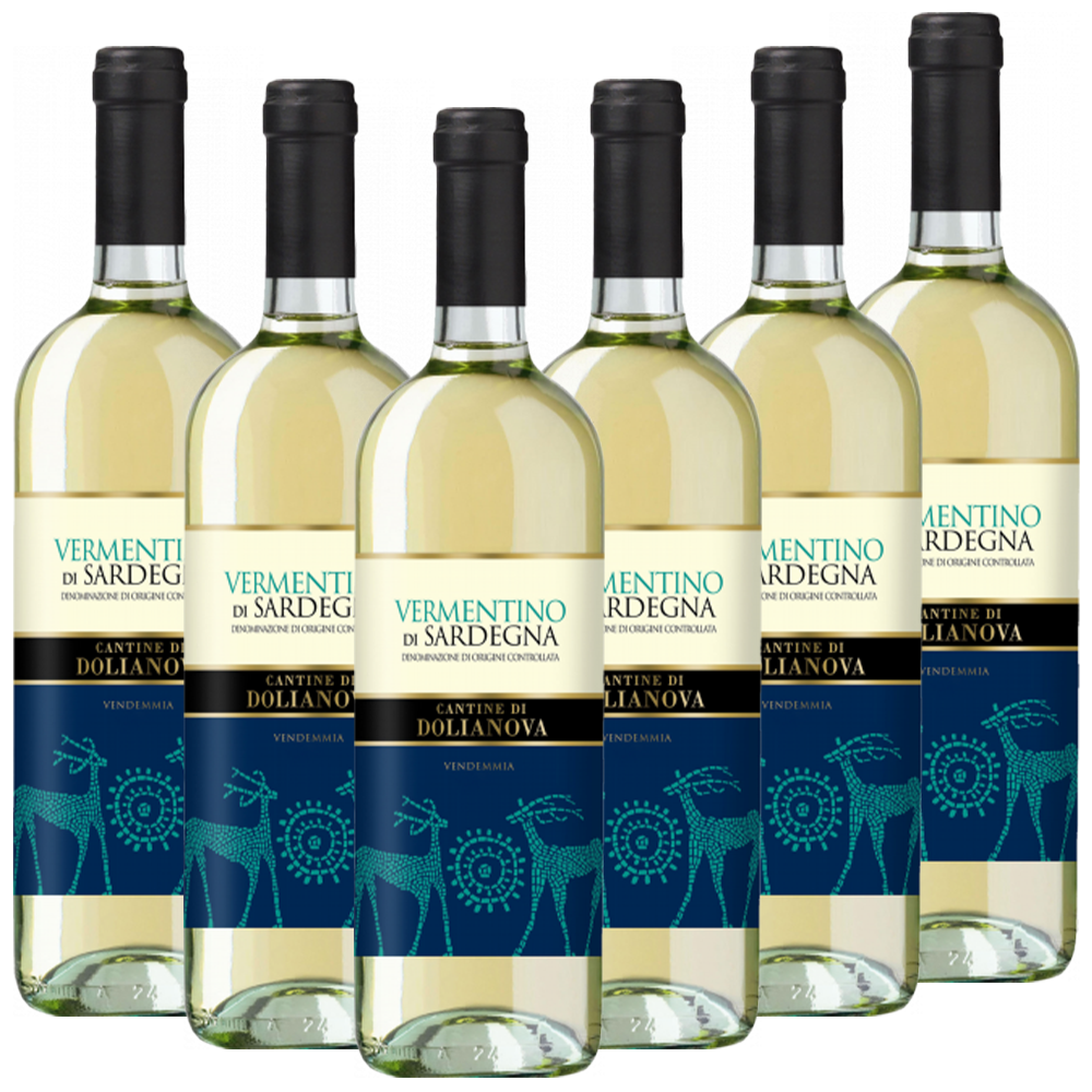 Cantine di Dolianova Vermentino di Sardegna DOC Dolianova Italien  trocken - 6er Karton