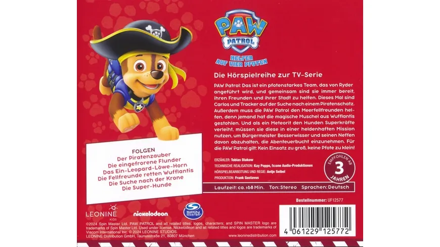 PAW Patrol Hörspielbox 9