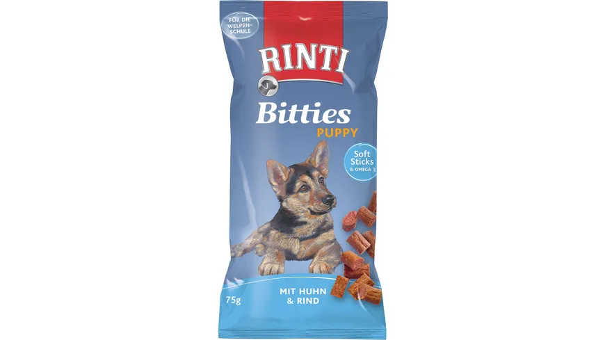 RINTI Hundesnack Extra Bitties Puppy Huhn & Rind 75 g