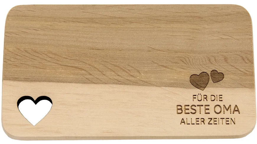 Spruchreif Frühstücksbrett Für die beste Oma aller Zeiten natur