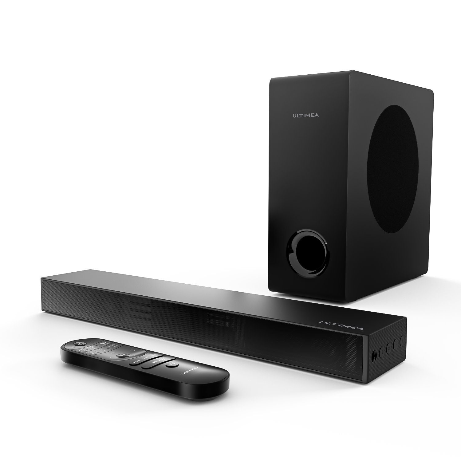 Ultimea Nova S40 2.1 Soundbar (5,25'' Tieftöner, BASSMAX, Schlanken 3,8-cm-Design)