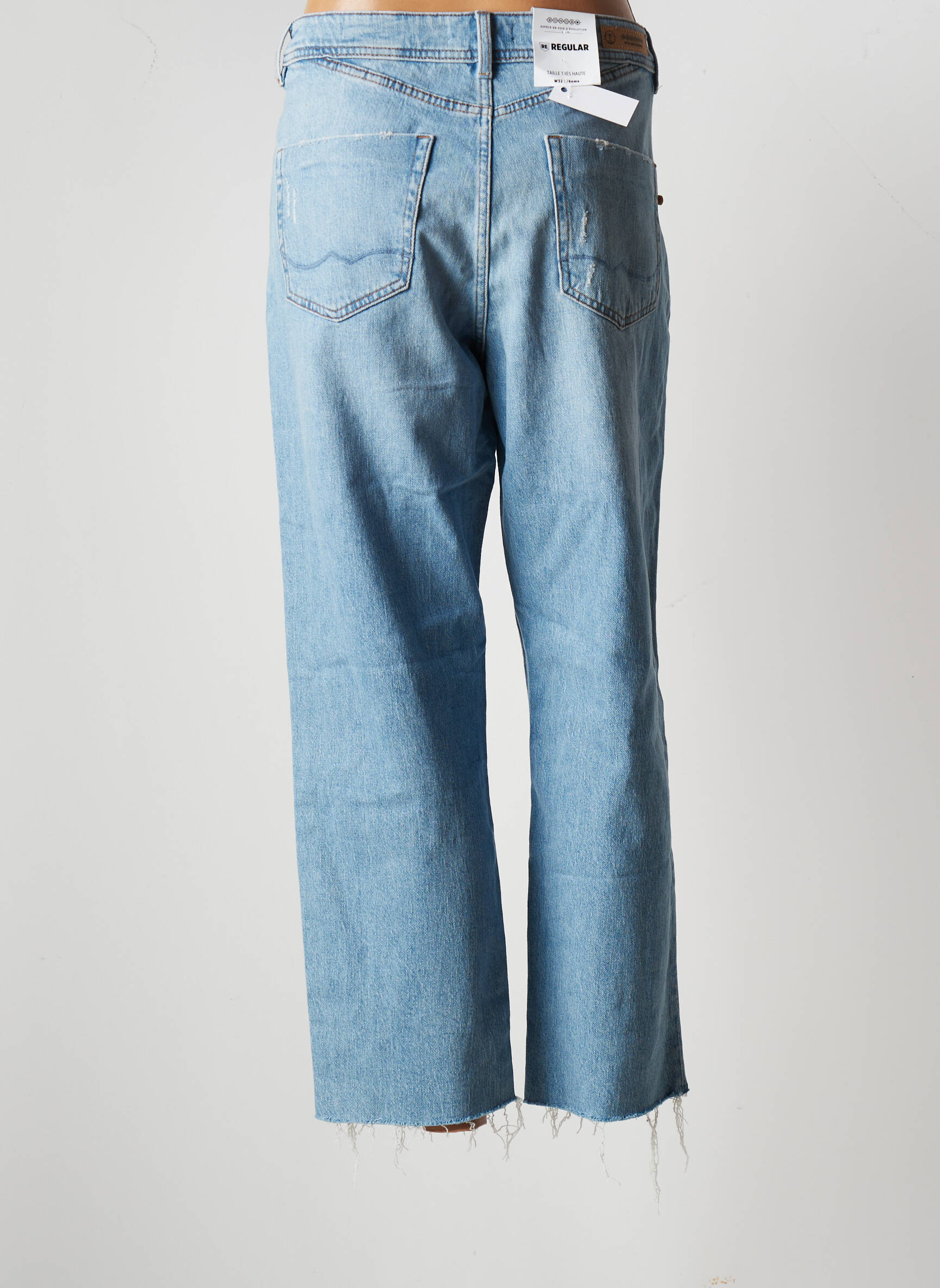 Bonobo Jeans Coupe Droite Femme couleur bleu