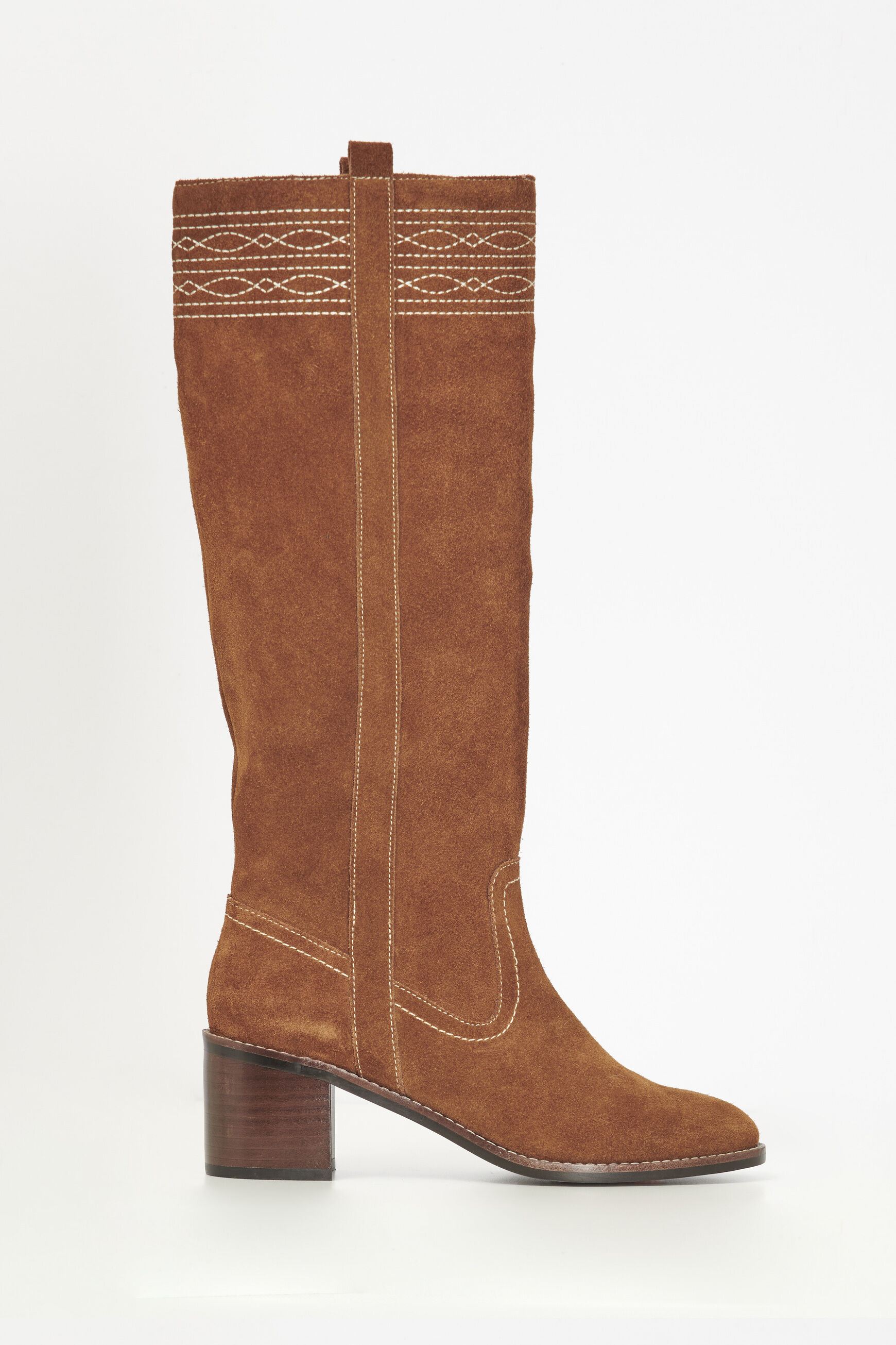 bottes benedicte 100% cuir sable femme