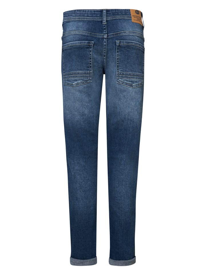 Petrol Industries Tapered Fit Jeans Turner Sequim in Blau günstig kaufen
