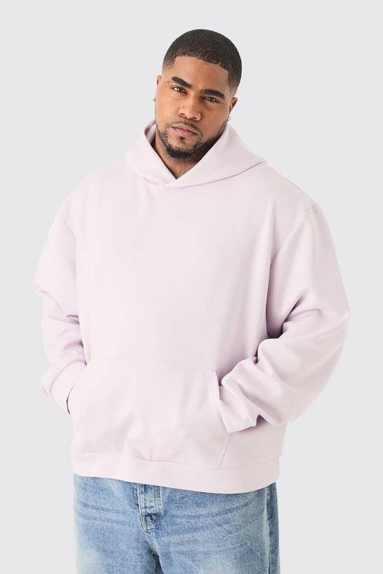 Plus kastiger Oversize Scuba Hoodie