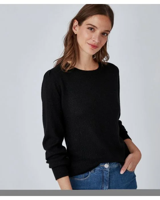 Pull brillant manches ballon.