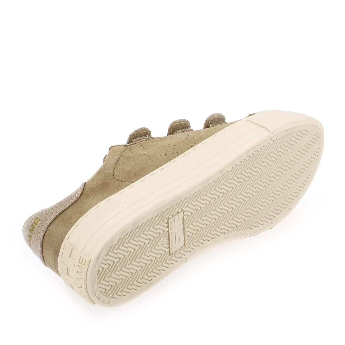 No Name  ARCADE STRAPS PERFOS SUEDE - Beige Taupe